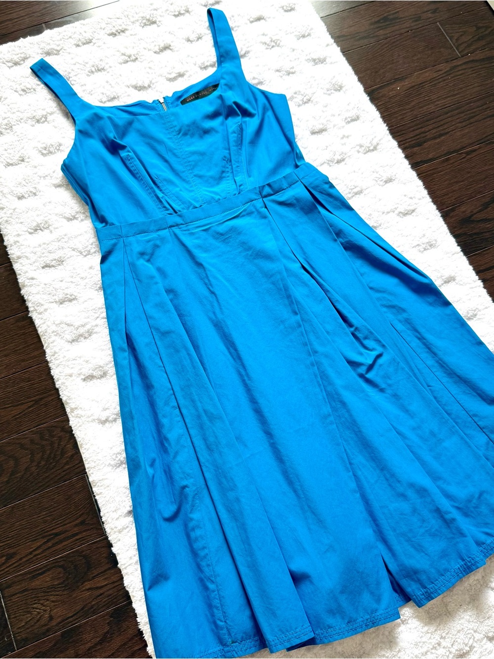 Marc by Marc Jacobs Vibrant Blue Sleeveless Fit-and-Flare Dress